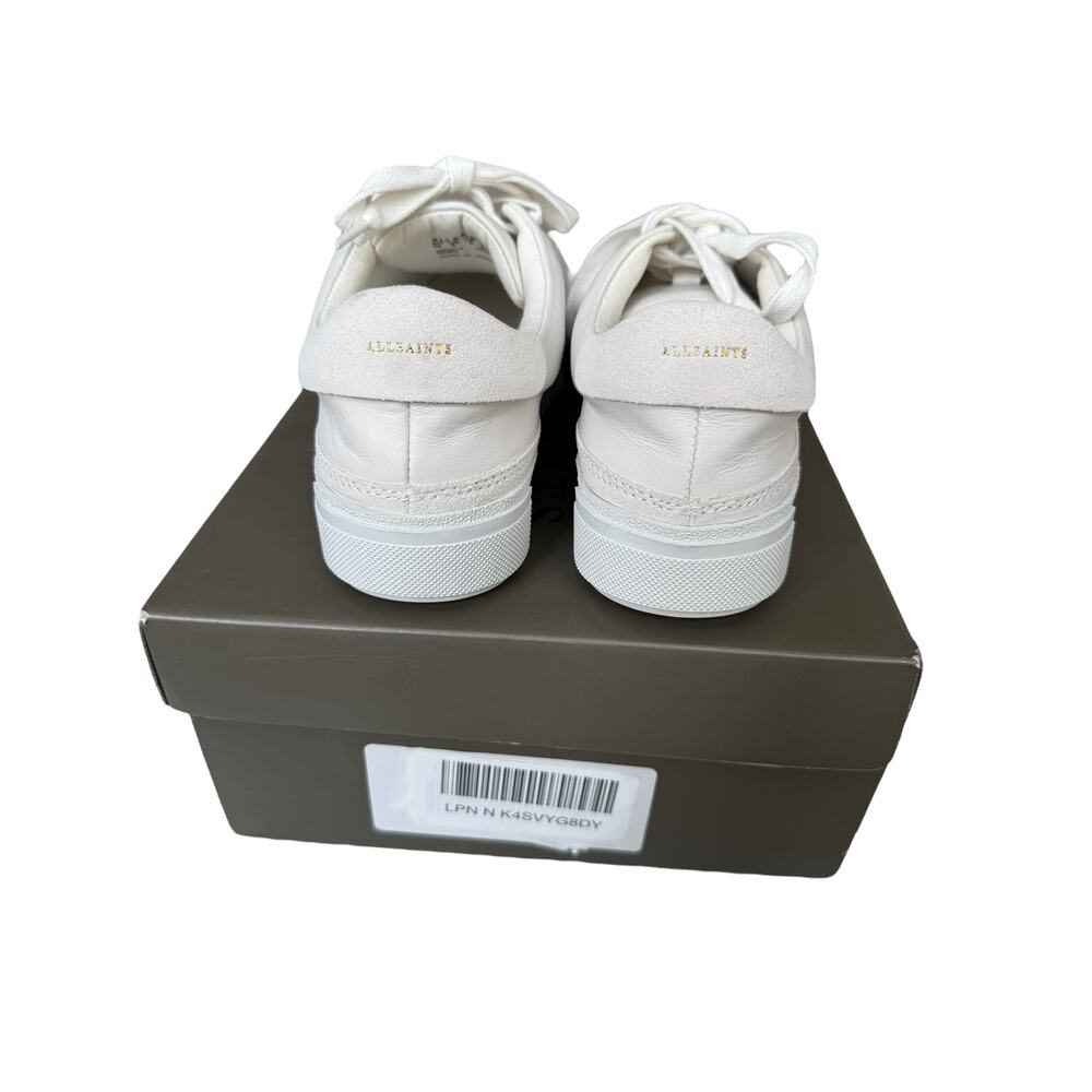 All Saints Women's Chalk White Trish Sneaker Size 9 - Picture 4 of 7